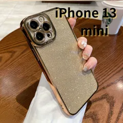 【SHOPS T】iPhone13 mini スマホケース ラメ キラキラ 携帯ケース クリア シンプル 軽量 おしゃれ かわいい 金 ゴールド E015