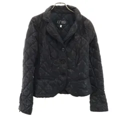 ARMANI JEANS アルマーニジーンズ ラメ キルティングジャケット 40 ブラック レディース 古着