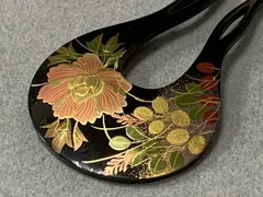 ワンランク上の礼装かんざし「大原商店」★留袖訪問着に蒔絵加工（ボタン・萩）