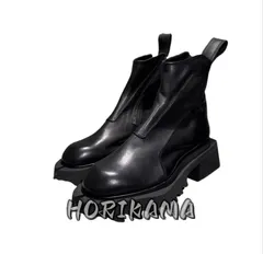 美品】ユリウス JULIUSブラック サイドゴアシェルブーツ 厚底 サイズ1