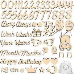 新品 lollipopk 月齢フォト 天然木製 レターバナー ベビーマンスリーカード ニューボーンフォト 記念日フォト ウッドレター 月齢カード 成長記録 出産祝い 撮影用 寝相アート 男の子 女の子 月齢フォトグッズ ベビー用品 新生児 赤ちゃん 飾り付け