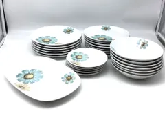 6002 【計27枚】 Noritake ノリタケ PROGRESSION プログレッション 中皿14枚 小皿5枚 深皿7枚 長皿1枚 花柄 洋食器セット