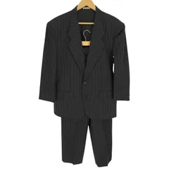 メンズティノラス MENS TENORAS 肩パッド ピンストライプ 2B テーラード ジャケット 2タック スラックス スーツ セットアップ メンズ  Lのサムネイル
