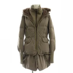 ダブルスタンダードクロージング ダブスタ DOUBLE STANDARD CLOTHING フォックスファー ダウンコート ミドル丈 F グレー /AT ■OSのサムネイル