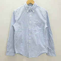 G■アバクロンビー&フィッチ/Abercrombie&Fitch 長袖BDシャツ/コットン【XS】青系/men's/202【中古】■
