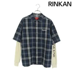 美品 supreme 半袖シャツ ボタンダウン チェック柄 M ネイビー 美品 supreme 半袖シャツ ボタンダウン チェック柄 M ネイビー