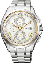 [シチズン] 腕時計 アテッサ Eco-Drive エコ・ドライブ電波時計 ダイレクトフライト ATTESA&xCペア限定モデル「HABATAKI PAIR」 限定2,000本 限定BOX付 AT8041-62A メンズ シルバー