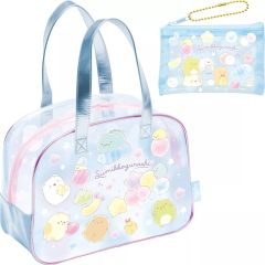 【中古】バッグ 集合(ブルー) プールバッグ(ボストン) 「すみっコぐらし」