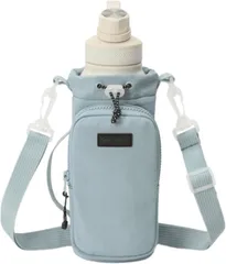 NASSIA ペットボトルホルダー 水筒カバー 水筒ケース 水筒ホルダー ショルダー ストラップ 肩掛け(ブルー)