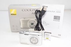 【元箱付き 美品】Nikon COOLPIX A100 シルバー 光学5倍 2005万画素