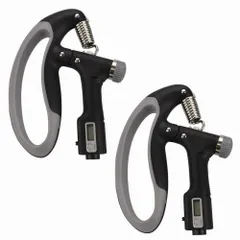 LioPan ハンドグリッパー 筋トレ 握力強化 カウンター付き 握りやすい 負荷調整 ストレス発散 (2個セット) [2個セット]