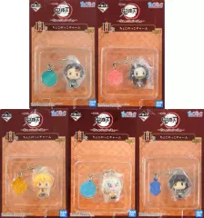 【中古】雑貨 全5種セット ちょこのっこチャーム 「一番くじ 鬼滅の刃 ～折れぬ心と刃で進め～」 H賞