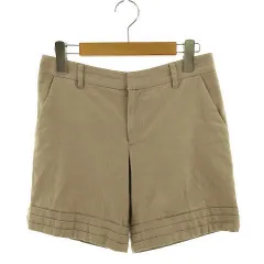 ナチュラルビューティーベーシック NATURAL BEAUTY BASIC パンツ ショートパンツ コットン混 ベージュ S