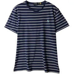 古着 ラルフローレン Ralph Lauren POLO RALPH LAUREN CUSTOM SLIM FIT 半袖 ボーダーTシャツ メンズL相当/eaa589459のサムネイル