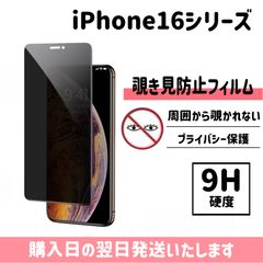 iPhone 保護フィルム 覗き見防止 強化ガラス ガラスフィルム iPhone16 iPhone16plus iPhone16pro iPhone16promax
