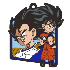 【中古】食玩 キーホルダー 4.孫悟空＆ベジータ 「ドラゴンボール ラバマスARTグミ」