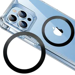 【新着商品】iPhone マグネット 磁気増強 マグセーフ シール リング DIY Magsafe対応 【耐熱性アップ】Magsafe用 シール (ブラック・2枚入り)