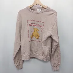 ◇ ⊇ merry jenny メリージェニー イラストプリント 長袖 スウェットトレーナー サイズF ピンク系 レディース E  【1410290011799】のサムネイル