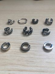 【在庫処分】 イヤーカフ フェイクピアス 10点セット メンズ fp-983