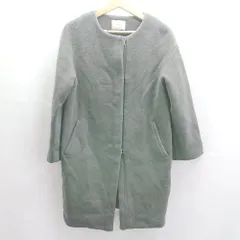 ◇ ⊇ IENA イエナ 長袖 ウールコート サイズ36 ダークグレー系 レディース E  【1503060049242】のサムネイル