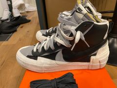 Sacai blazer 白　黒　サカイ　ブレイザー　28cm 換え紐　箱あり