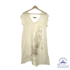 【訳アリ】 トップス カットソー シンプル ゆったり ノースリーブ レディース ホワイト 日本製 901-12516 送料無料 古着