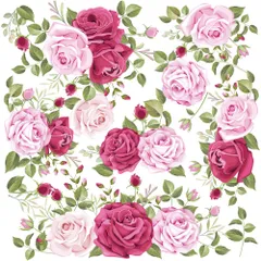 バラ 薔薇  ウォールステッカー 日本製 花飾り フラワー ローズ 植物 シール