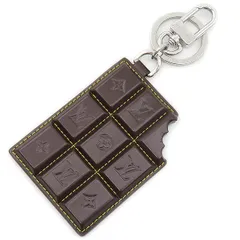 Louis Vuitton チョコレートバー型キーホルダー ルイヴィトン バッグチャーム モノグラム レザー LV チョコレートバー