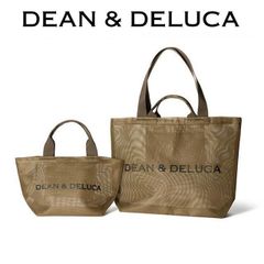 新品未使用 DEAN&DELUCA ディーンアンドデルーカ トートバッグ 2点セットメッシュトートバッグ ゴールド Sサイズ +Lサイズ  2点セット  母の日