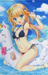 手描きイラスト ウマ娘 アーモンドアイ 水着Ver. 大色紙 コピック 原画