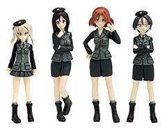 [중고] 플라츠 걸즈 & 팬처 극장판 대학 선발 팀 피규어 세트 1/35 스케일 프라모델 GPF-18