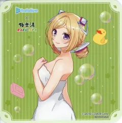 【中古】コースター アキ・ローゼンタール(フロあがりver.) オリジナルコースター 「バーチャルYouTuber ホロライブ×極楽湯・RAKU SPAコラボ第六弾 フロライフ」 コラボメニュー注文特典
