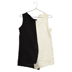 Yohji Yamamoto FEMME (ヨウジヤマモトファム) 09AW アシンメトリー バイカラー タンクトップ ブラック/ホワイト レディース FZ‐T81‐061のサムネイル