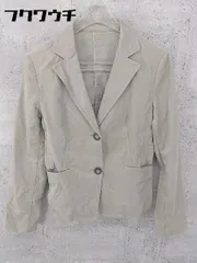 ◇ BALLSEY ボールジィ TOMORROWLAND コーデュロイ 2B シングル 長袖 テーラード ジャケット サイズ38 グレー系 レディース 【中古】 【1002801098209】