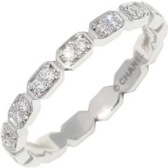 シャネル 指輪 Pt950 ダイヤ約0.30ct プルミエール プロメス マリッジリング フルダイヤ J4005