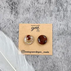 ネイティブ×べっ甲レジンピアス［サージカルステンレス］※イヤリング変更可能