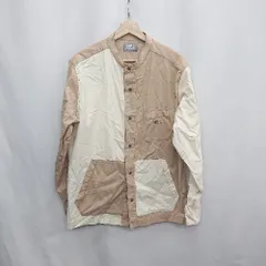 ◇ Θ MEI メイ 長袖 シャツ サイズL ブラウン アイボリー メンズ E  【1503060001912】