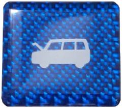 【特価セール】ブルー B TYPE ボンネットオープナーエンブレム ワンボックス/NBOE-2BLU マジカルカーボンNEO (ハセ・プロ) HASEPRO