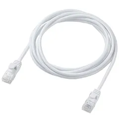 エレコム LANケーブル CAT6A 2m 爪折れ防止 メッシュケーブル ホワイト ECLD-GPAM/WH20 1