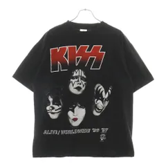 VINTAGE (ヴィンテージ) 90s KISS ALIVE WORLDWIDE TOUR 96‐97 キス アライブワールドワイド 半袖Tシャツ バンドTシャツ ブラック