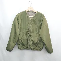 ◇ ⊇ JaVa ジャバ ボア 長袖 リバーシブルブルゾン サイズM カーキ レディース E  【1412090049798】