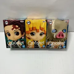 【瀬戸店】未開封　Q posket petit 鬼滅の刃　vol.6 ３体セット（竈門炭治郎・我妻善逸・嘴平伊之助）【701-4333】