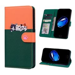 【数量限定】8 プラス / / アイフォン7プラス 上質PUレザー カバー 携帯カバー 手帳型 手帳型 手帳型 携帯ケース スマホケース 8Plus手帳 7Plus 子猫犬柄ケース カード収納 かわいい ケース ケース iphone7プラス マグネット式 ip
