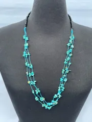 エスニック　アクセサリー　カラーストーンネックレス　AN3-0201