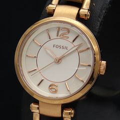 稼働中】FOSSIL BQ3219 レザーベルト ローマン レディース - メルカリ