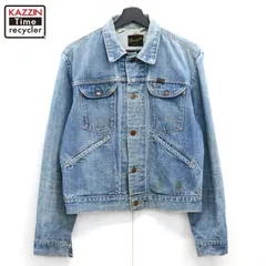 70s USA製 vintage Wrangler 124MJ 黒タグ デニムジャケット メンズ 表記40サイズ