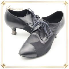 【日本製 社交ダンス用衣装】23CM Kent dance ケントダンス ブラック ダンス シューズ 黒 靴 レディース ヒール メッシュ かっこいい シンプル シック カジュアル スーツ フォーマル スタイリッシュ イベント 舞台 ステージ きれいめ 綺麗