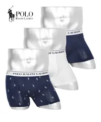 ラルフローレン ボクサーパンツ メンズ セット 3枚 前開き 下着 polo ralph lauren prl ロング s m l xl ネイビーホワイトWドットセット 正規品 新品 男性 517733