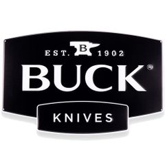 BUCK ブリキ看板 Buck Logo Tin Tacker エンボス加工 ロゴデザイン BU95283