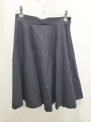 ◇ ◎　⊇ MISCH MASCH ミッシュマッシュ 膝丈 フレア スカート サイズS ネイビー レディース P  【1409090004032】